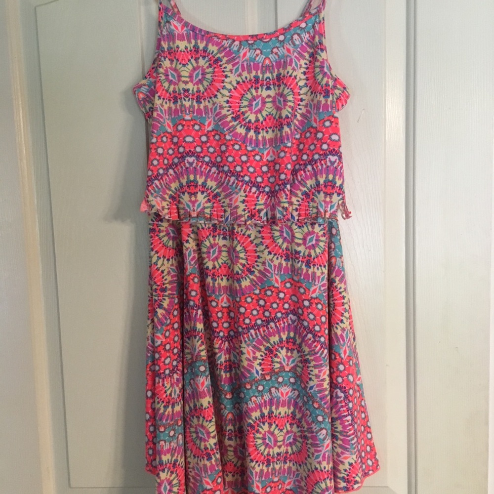 Bright fluorescent summer dress